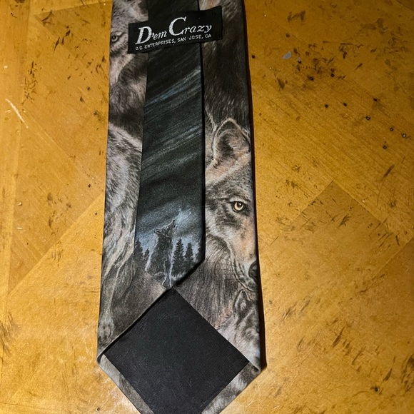 Mens Tie D’em Crazy wolfs - Picture 2 of 2